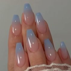 French Tip Nail Designs, Floral Nails, French Tip Nails, Artificial Nails, Acrylic Nail Designs, Blue Nails, False Nails, French Nails, Nail Art Design