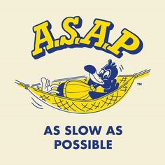 the logo for asap as slow as possible, with an image of a man in a kayak