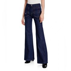 Very Stretch Jeans With The Cutest Pocket Details! They Are Just A Little Short On Me, So I Am On The Hunt For A Longer Pair. 7 For All Mankind Jeans, Pocket Detail, For All Mankind, 7 For All Mankind, Stretch Jeans, Flare Jeans, The Cutest, Georgia, Women Jeans