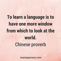 a quote on language that says we should learn languages because language is the only thing worth