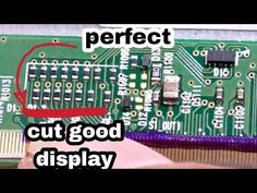 an electronic board with the words cut good display