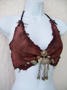 Leather Halter, Halter Bra, Fantasy Costumes, Fantasy Clothing, Fantasy Fashion, Character Outfits, Larp