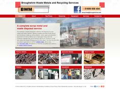 a website page for a company that sells waste and recycling services in the uk