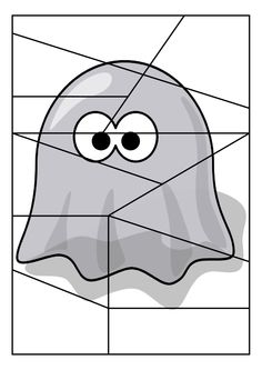 an image of a ghost with eyes and mouth