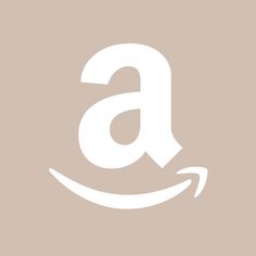 the amazon logo is shown in white on a beige background with an overlay effect