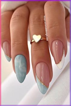 Christmas Nail Art Inspiration for Short Nails Step Up Your Christmas 2023 | Winter Nail Inspo Trendy Nails For Summer 2024, Simple And Elegant Nail Designs, Ombre Vacation Nails, Trendy Summer Nail Designs 2024, Nail Inspo Summer Blue, Blue Nails Summer 2024, Summery Nails 2024 Almond, Summer Nails Ideas 2024 Almond, Nail Inspiration Summer 2024 Almond