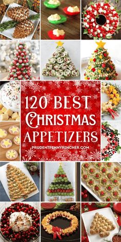 twelve christmas appetizers with the title overlay