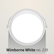 a white wall with the words winborne white no 223