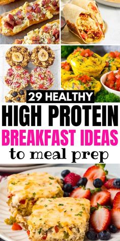 healthy high protein breakfast ideas to meal prep