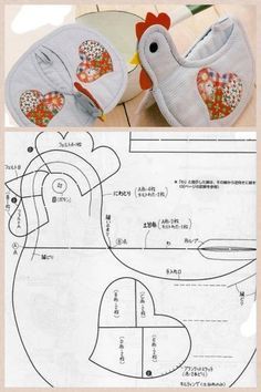 a pair of white shoes with hearts on the side and an image of a chicken