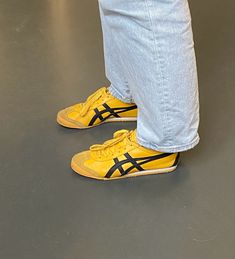 All Yellow Shoes, Asics Yellow Shoes, Yellow Tiger Shoes, Yellow Shoes Aesthetic, Sneakers Summer 2023, 2023 Shoe Trends