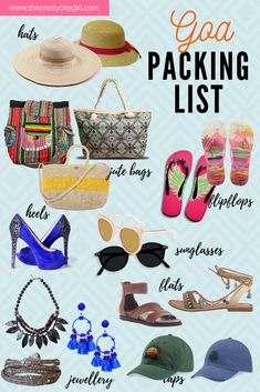 the ultimate packing list for women in their 20s's and 30's, including hats