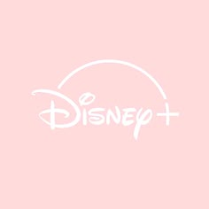 the disney + logo on a pink background with white lettering that reads,'disney + '