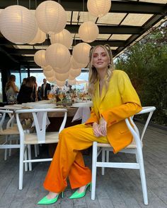 2024 Style, Instagram Wallpaper, Yellow Fashion, Designer Wear, Fashion Classy, Orange Yellow, Green And Orange, Runway Fashion, Street Wear