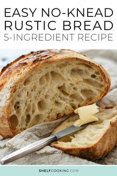 an easy no knead rustic bread recipe