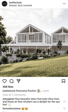 an image of two houses on the same page