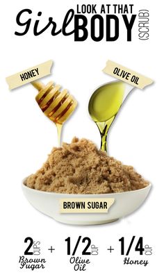 Body Scrub Honey Diy, Scrub Corpo, Diy Shampoo