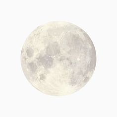 the full moon is shown against a white background