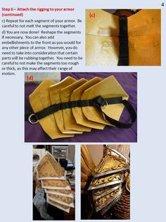 the instructions for how to make an origami style purse with leather straps