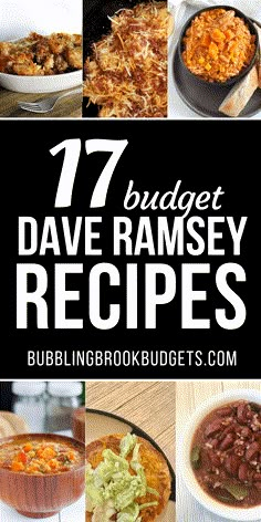 the cover of 17 budget - free ramsey recipes