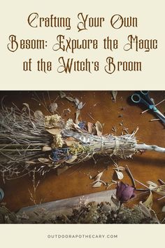 Besom Broom Craft, Witches Alphabet, Witch Brooms, Witchcraft Diy, Girl Craft, Witch Bells, Witches Broomsticks, Wiccan Crafts