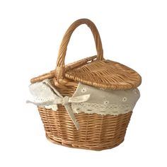 Portrait of a picture displaying Handmade Wicker Woven Basket product. Wicker Hamper, Picnic Hamper, Wicker Picnic Basket, Candy Basket, Hamper Storage, Basket With Handle, Hamper Basket, Fruit Storage, Anne With An E