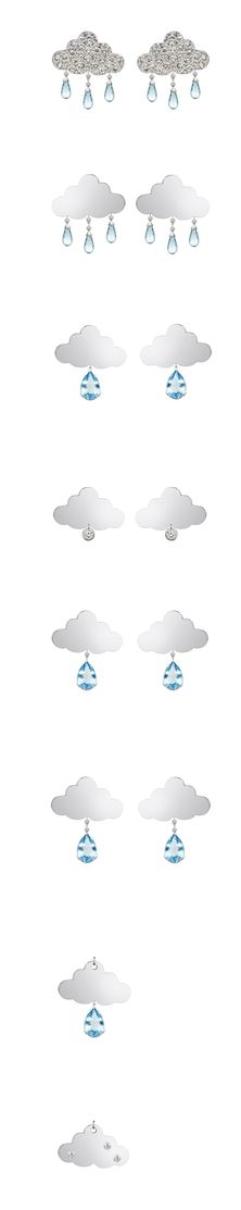 Playing around with designs for our Cloud Earrings