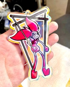 Will contain one holographic glitter epoxy keychain, art is designed by me and character is owned by Steven Universe :) Steven Universe Spinel, Keychain Art, Epoxy Keychain, Acrylic Charms, Holographic Glitter, Metal Pins, Splatoon, Steven Universe, Sticker Sheets