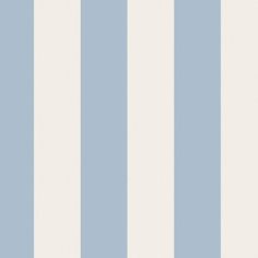 a blue and white striped wallpaper with vertical stripes on the bottom half of it