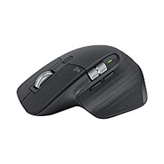 a black computer mouse on a white background