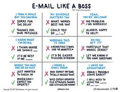 the words email like a boss written in different languages