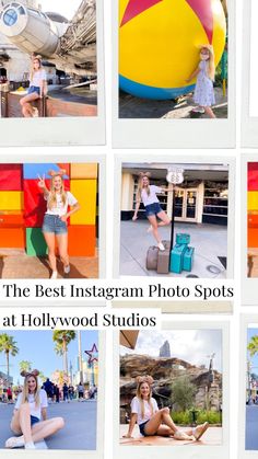 the best instagram photo spots at hollywood studios, including an inflatable beach ball