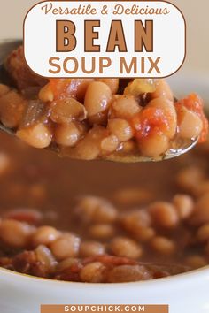 Hearty Bean Soup Mix Recipe Bean Soup Mix Recipe, Diced Carrots, Soup Mixes, Different Vegetables, Bean Recipes