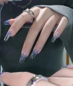 Ice Jelly Nails, Cute Jelly Nails, Jelly Nails Aesthetic, Nails And Rings, Her Nails, Classy Acrylic Nails