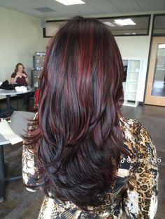 Burgundy Hair With Highlights, Dark Auburn Hair Color, Dark Auburn Hair, Auburn Balayage, Red Hair Inspo, Dark Red Hair, Red Brown Hair, Dark Hair With Highlights, Hair Color Auburn