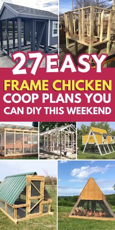 chicken coop plans that are easy to build and great for the backyard or front yard