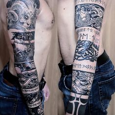 https://t.me/ariess_art God Of Wars Tattoo Ideas, Arm Viking Tattoo, Nordic Forearm Tattoo Men, Norse Leg Tattoo, Norse Sleeve Tattoo, Viking Arm Tattoo, Viking Leg Tattoo, Mythology Sketches