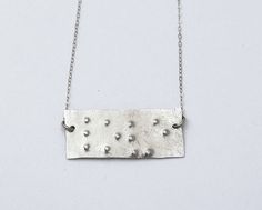 Braille love wish dream hope custom sterling by makepienotwar, $40.00 Braille Necklace, Braille Jewelry, Art Clay Silver, Confessions Of A Shopaholic, Love Wishes, Mixed Media Jewelry, Brass Necklace, Fashion Painting, Holiday Projects