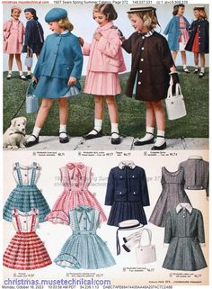 Vintage Kids Fashion, 1950 Fashion, Retro Kids, Moda Vintage, 50s Fashion