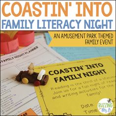 an amusement park themed family night is featured in this poster for coastin'into