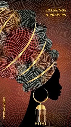 the silhouette of a woman with an afro hairstyle and hoop earrings on her head