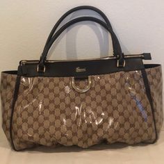 Authentic Gucci Handbag, Only Used Once. Comes With Dust Bag And Receipt From Gucci Outlet. Message Me For Best Offer Gucci Outlet, Crystal Handbag, Gucci Handbag, Bags Gucci, Gucci Handbags, Gucci Bags, Louis Vuitton Damier, Outlet, Satchel