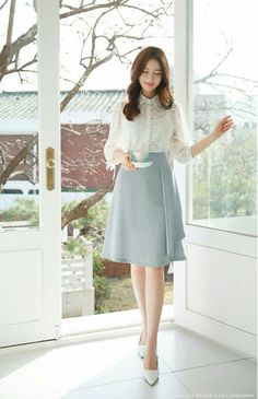 Korean Fashion Outfits, Korean Fashion Women, Korean Dress, Fashion Attire, Asian Fashion, Shopping Mall