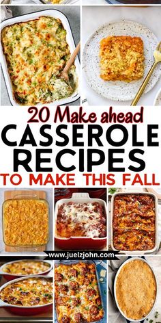 20 casserole recipes to make this fall