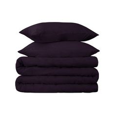 four black pillows stacked on top of each other