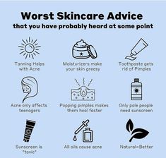 WORST SKIN CARE ADVICE Esthetician Humor, Proper Skin Care Routine, Skin Care Advice, Skincare Advice, Mary Kay Skin Care