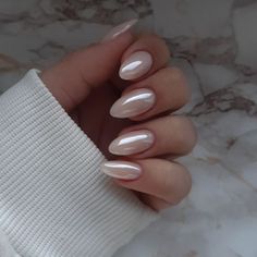 Colorful Nails, Casual Nails, Pearl Nails, Nail Swag, Neutral Nails, Prom Nails