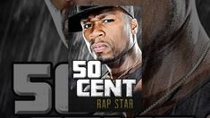 the rapper is wearing a hat and standing in front of an advertisement for rap star