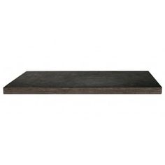 a black stone shelf on a white background