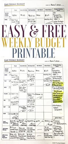 Easiest Weekly Budget Printable basicplannerpages #digitalplannercommunity #monthlyplanner #plannerstickers. Saving Money Monthly, Weekly Budget Printable, Busy Budgeter, Weekly Budget Planner, Budget Mom, Money Saving Apps